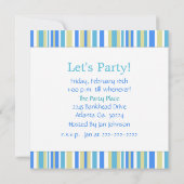 Invitation à la fête d'anniversaire de Beach Umbre (Dos)