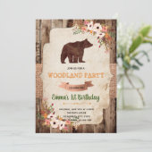 Invitation à la fête d'anniversaire de Bear woland (Debout devant)