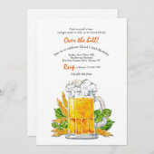 Invitation à la fête d'anniversaire de Beer Mug (Devant / Derrière)