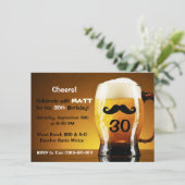 Invitation à la fête d'anniversaire de Beer Mustac (Debout devant)
