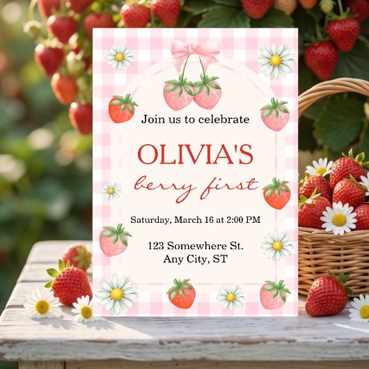 Invitation à la fête d'anniversaire de Berry pour