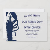 Invitation à la fête d'anniversaire de Big Blue Lo (Devant)