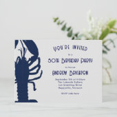 Invitation à la fête d'anniversaire de Big Blue Lo (Debout devant)