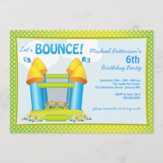 Invitation à la fête d'anniversaire de Big Bounce