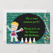 Invitation à la fête d'anniversaire de Blonde Boy  (Dos)