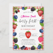 Invitation à la fête d'anniversaire de Blueberry (Devant)