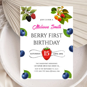 Invitation à la fête d'anniversaire de Blueberry