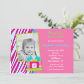 Invitation à la fête d'anniversaire de Bounce Hous (Debout devant)