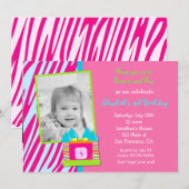 Invitation à la fête d'anniversaire de Bounce Hous (Devant / Derrière)