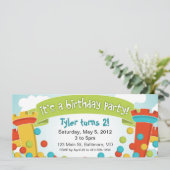 Invitation à la fête d'anniversaire de Bounce Hous (Debout devant)