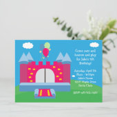 Invitation à la fête d'anniversaire de Bounce Hous (Debout devant)