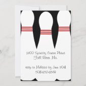 Invitation à la fête d'anniversaire de Bowling (Dos)