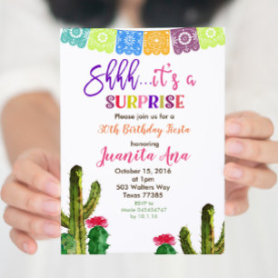 Invitation à la fête d'anniversaire de Cactus Surp