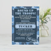 Invitation à la fête d'anniversaire de Camo, Armée (Debout devant)