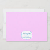 Invitation à la fête d'anniversaire de Candy (Dos)