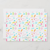 Invitation à la fête d'anniversaire de Candy (Dos)