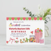 Invitation à la fête d'anniversaire de Candy Lane (Debout devant)