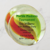 Invitation à la fête d'anniversaire de Cat Eye Mar (Devant / Derrière)