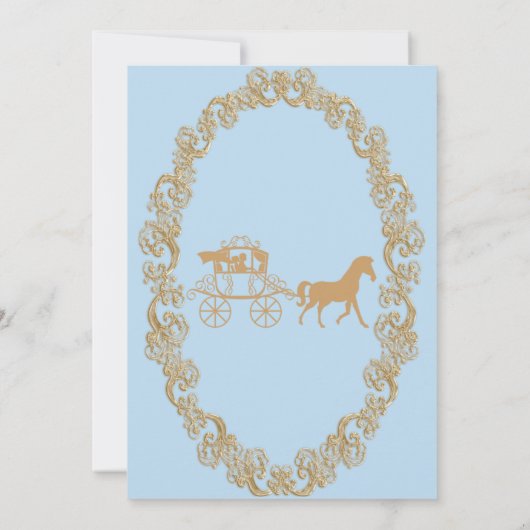 Invitation à la fête d'anniversaire de Cendrillon (Dos)