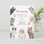 Invitation à la fête d'anniversaire de chaton, Let (Debout devant)