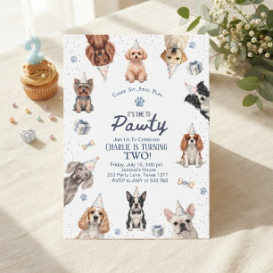 Invitation à la fête d'anniversaire de chien Puppy