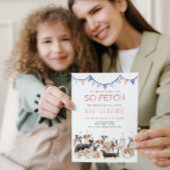 Invitation à la fête d'anniversaire de chiot So Fe