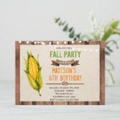 Invitation à la fête d'anniversaire de Corn (Debout devant)