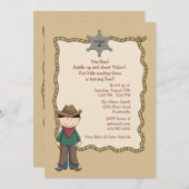 Invitation à la fête d'anniversaire de Corral (Devant / Derrière)