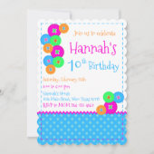 Invitation à la fête d'anniversaire de couture (Devant)