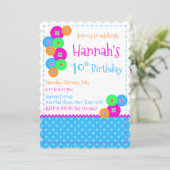 Invitation à la fête d'anniversaire de couture (Debout devant)