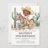 Invitation à la fête d'anniversaire de Cowboy (Devant)