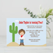 Invitation à la fête d'anniversaire de Cowboy (Debout devant)