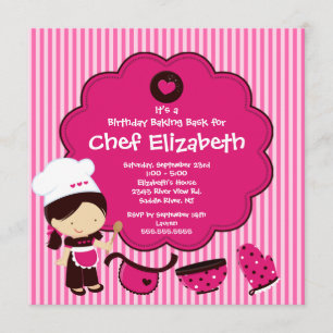 Invitation à la fête d'anniversaire de Cuisine Bak