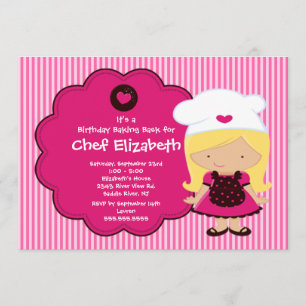 Invitation à la fête d'anniversaire de Cuisine Bak