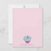 Invitation à la fête d'anniversaire de Cupcake tor (Dos)