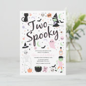 Invitation à la fête d'anniversaire de deux Hallow (Debout devant)