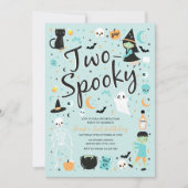 Invitation à la fête d'anniversaire de deux Hallow (Devant)