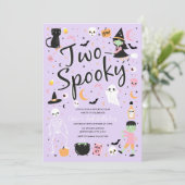 Invitation à la fête d'anniversaire de deux Hallow (Debout devant)