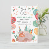 Invitation à la fête d'anniversaire de Dinosaur On (Debout devant)