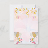 Invitation à la fête d'anniversaire de Dinosaur Th (Dos)