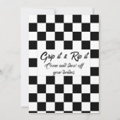 Invitation à la fête d'anniversaire de Dirt Bike/  (Dos)