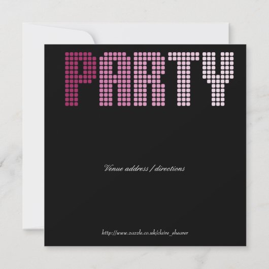 Invitation à la fête d'anniversaire de DisCO (Dos)