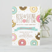 Invitation à la fête d'anniversaire de Donut Monte (Debout devant)
