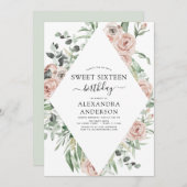 Invitation à la fête d'anniversaire de Dusty Sweet (Devant / Derrière)