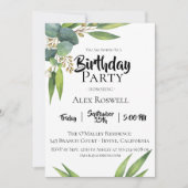 Invitation à la fête d'anniversaire de Eucalyptus (Devant)