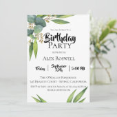 Invitation à la fête d'anniversaire de Eucalyptus (Debout devant)