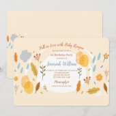 Invitation à la fête d'anniversaire de Fall in Lov (Devant / Derrière)