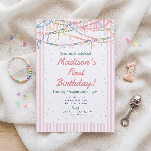 Invitation à la fête d'anniversaire de Fancy Nancy
