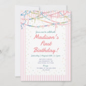 Invitation à la fête d'anniversaire de Fancy Nancy (Devant)