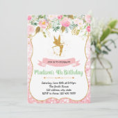 Invitation à la fête d'anniversaire de Fée (Debout devant)